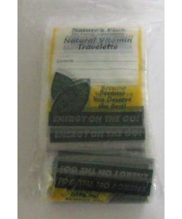 NaturesPlus Vitamin Travelettes - 100 Pack - Clear Disposable Pill Pouch Bags with Write-On Labels - Perfect for Travel On-The-Go - Reusable Airtight Zipper Baggies