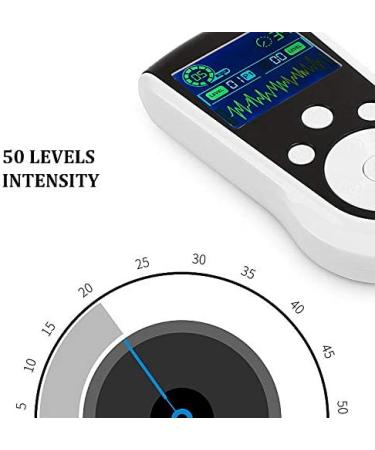 Rechargeable TENS Unit Machine for Pain Relief & Muscle Strength - Medical Body Massager for Shoulders, Lower Back, Ab's, Legs, Knee - Electrical Muscle Stimulator - Buy Online on GoSupps.com