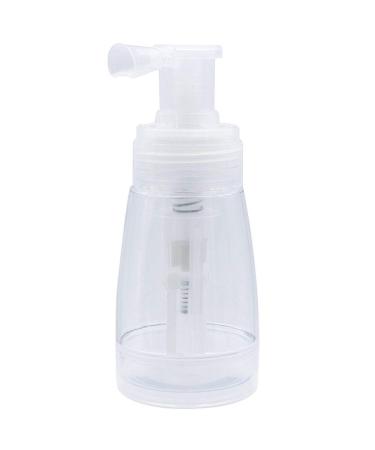 Empty Powder Spray Bottle Portable Clear Refillable Hair Fiber Spray Bottle Portable Hairdressing Tool 180ML (1Pc)