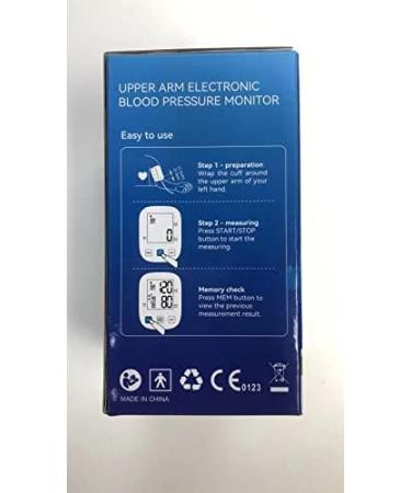 Buy Panacare Upper Arm Blood Pressure Monitor U82V-White | 3.5 Large Display Backlight Arrhythmia Reminder 2 Users 198 Data Records | International Shipping Available - Buy Online on GoSupps.com