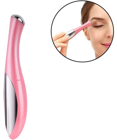 Eye Massage Pen - Home Eye Massager for Dark Circles & Bags | Eye Care Beauty Instrument (White & Pink) - Shop Internationally - Buy Online on GoSupps.com