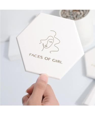 Large Cute Handheld Mirror for Shaving Salon & Makeup - Portable Single-Sided Vanity Mirror for Men & Women - Buy Online on GoSupps.com