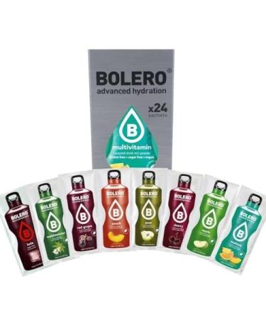 Bolero CLASSIC MIX 24x9 | Refreshing powdered drink without sugar sweetened with stevia + vitamin C | child and athlete friend