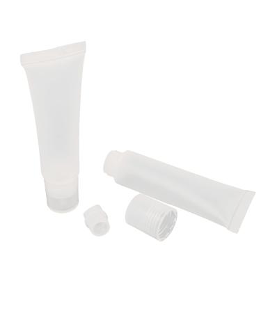 Honbay 10 x Refillable Transparent Empty Lip Gloss Balm Containers Soft Empty 15ml Transparent 10 Count (Pack of 1)