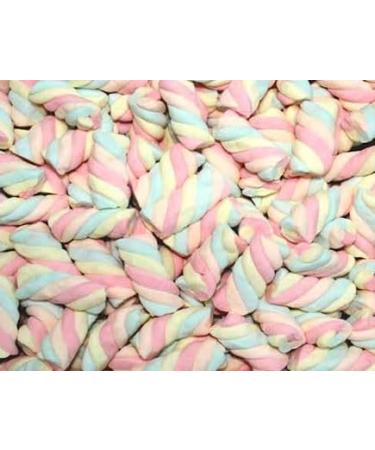 Marshmallows Twist Sweets | Fruit Flavours | Chunky Mallow Pieces | 400g bag - Buy Online on GoSupps.com