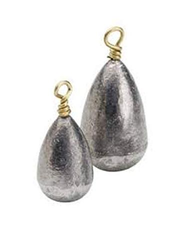 Stellar Pear Sinker Fishing Weights Fishing Sinkers for Saltwater Freshwater Fishing Gear Tackle (2 Ounce 5 Pack) 2 Ounce 5 Pack
