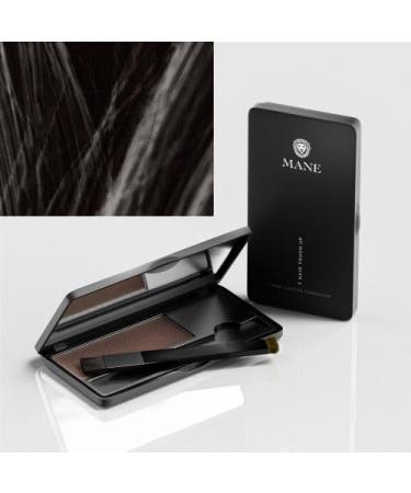 Mane Retouche de cheveux pour dissimuler les racines couvrir les taches chauves remplir la barbe et les lignes de cheveux fines (noir)