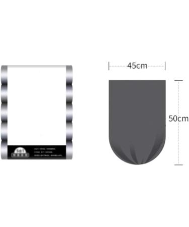 Vest Trash Bags Bin Liners Tote Bag Household Kitchen Garbage Bag General Garbage Plastic Bags 45X50cm-20Pcs*5Rolls/Bag Silver 15 roll - Buy Online on GoSupps.com