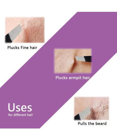 MJW Expert Eyebrow Tweezers - Slanted Stainless Steel Precision Pink & Black | Ideal for Men & Women - Perfect for Plucking Ingrown Hair - Buy Online on GoSupps.com