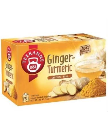 Teekanne World of Ginger and Turmeric/Curcuma Herbal Infusion Tea 20 Teabags - Buy Online on GoSupps.com