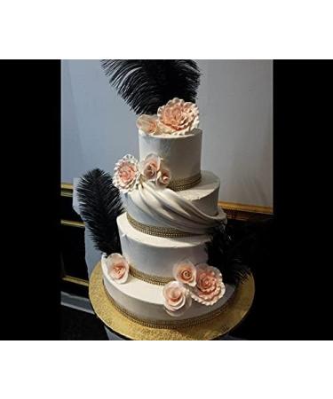 Sowder 10pcs Black Ostrich Feathers 12-14inch for Home Wedding Decoration - Buy Online on GoSupps.com