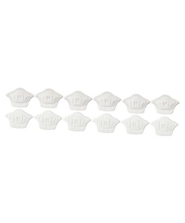 GLEAVI 6 Pairs Follow up Shoe Inserts for Women Heel Cushions for Womens Shoes Abrasionproof Heel Pad Shoe Accessories Heel Grips Cloth Women's White Protective Pad Anti Drop Heel