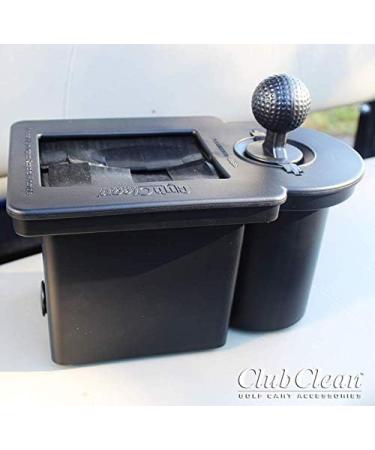 Club Clean Golf Cart Ball and Club Cleaner with Universal Bracket - Home Use - Black - Buy Online on GoSupps.com