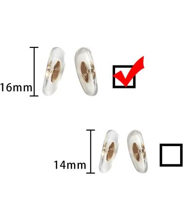 HICYCLE2 Ray-Ban Replacement Nose Pads for Aviator RB3025 RB3539 RB3026 RB3447 RB4263 RB3548 RB3716 - Sunglasses Repair Kit with Bonus Bag - 2 Pairs Gold - Buy Online on GoSupps.com