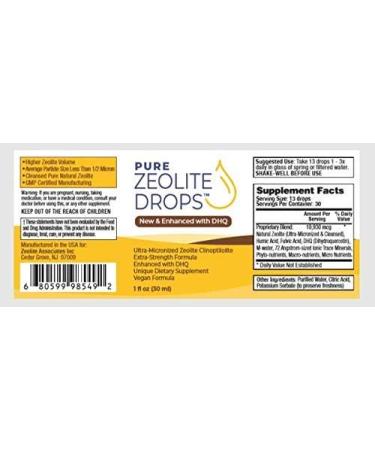 1 oz Bottle Fulvic and Humic Acid Immune Gut Support Easy to Take 100% Bioavailable Pure Liquid Zeolite Suspension Enhanced with DHQ Natural Immune System Modulator Unflavored 1 Fl Oz (Pack of 1) - Buy Online on GoSupps.com