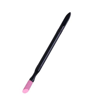 minkissy manicure tools nail tools rubber tipped stick nail care kit rubber cuticle pusher for nails nail polished pen nail engraving pen cuticle pushers Exfoliating Metal