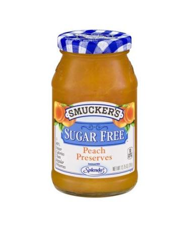 Sugar Free Peach Preserves 12.75 oz (Pack of 2)