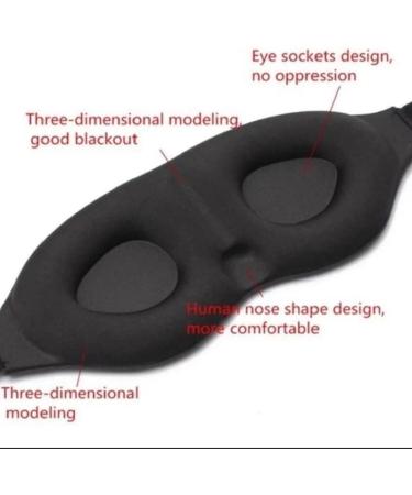 3D Blackout Eye Mask for Restful Sleep - Soft and Comfortable for Men and Women - Buy Online on GoSupps.com