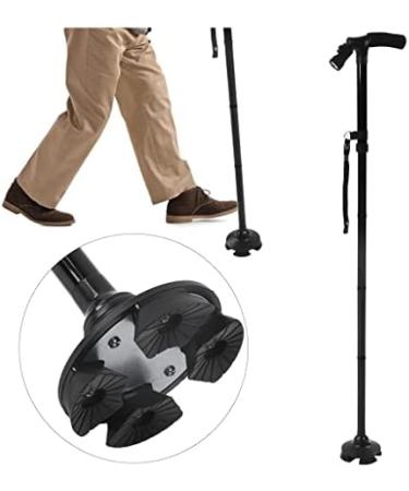EKBBBYE Adult Crutches Aluminum Adjustable Crutches Folding Telescoping Crutches with 6 Led Lights for Elderly Adults Walking Aids Independence - Buy Online on GoSupps.com