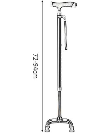 Elderly Cane Old Man's Four-Legged Cane Multifunctional Crutches Lighted Cane Multi-Legged Interchangeable Crutches Retractable Walking Stick Aluminum Crutches Elderly Walker It's so Kind of You Black - Buy Online on GoSupps.com