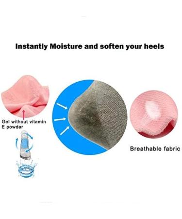 Xilinshop Spa Socks - Silicone Gel Heel Moisturizing Socks for Dry Foot Care | 1 Pair (2 Pieces) - Buy Online on GoSupps.com