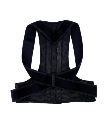 Posture Corrector for Men and Women Shoulder Lumbar Adjustable Breathable Improve Posture Upper Back Brace Posture Corrector Full Back Support (Black Small) Small Black