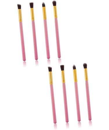 Baluue 8 Pcs Eye Make-up Brush Kit Foundation Makeup Eyeshadow Brushes Professional Eye Cosmetic mediumx2pcs Pink+goldx2pcs - Buy Online on GoSupps.com
