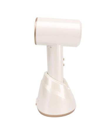Cordless Hair Dryer 100 240 V 3 Speeds Adjustable Portable White for Home Use (US Plug)
