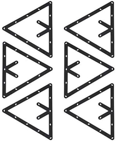 Dioche 6Pcs Billiard Rack Holder - Black Triangle Ball Positioning - Pool Cue Accessory - Buy Online on GoSupps.com