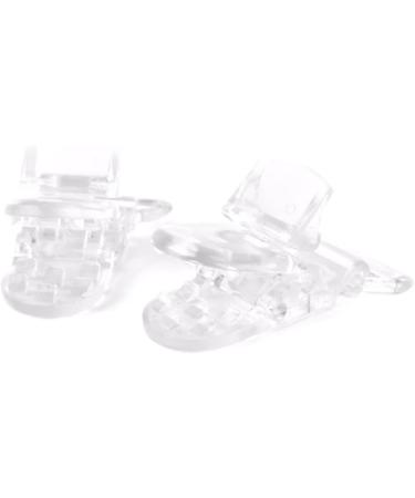 Banziaju Clear Plastic Clip Schnuller Holder | 10PCs Dummy Clips for Crafting Supplies & Tools | Durable Badge Clips for Long-lasting Use - Buy Online on GoSupps.com