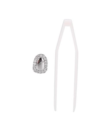 Single Tooth Bling Accessory - Silver Teeth Decoration for Halloween Party & Show - International Shipping Available - Buy Online on GoSupps.com