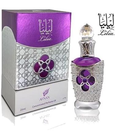 Afnan Lilia Concentrated Perfume Oil Attar Oil CPO 25 ML - Buy Online on GoSupps.com