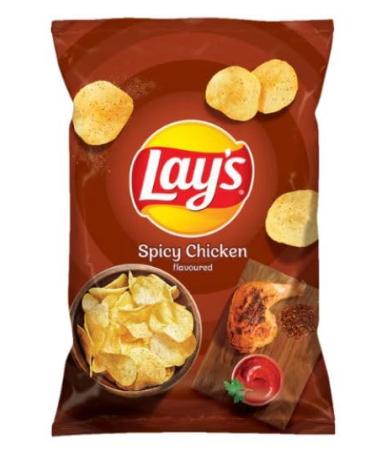 Lay's Spicy Chicken Flavoured Crisps 130g (Pack of 3) By Mazovia Brands