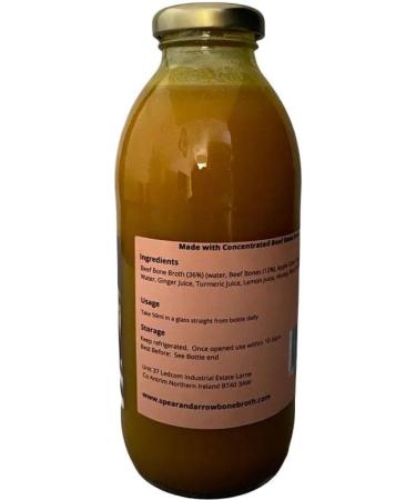 Concentrated Bone Broth Turmeric & Ginger Juice Handmade & 100% Natural - Buy Online on GoSupps.com