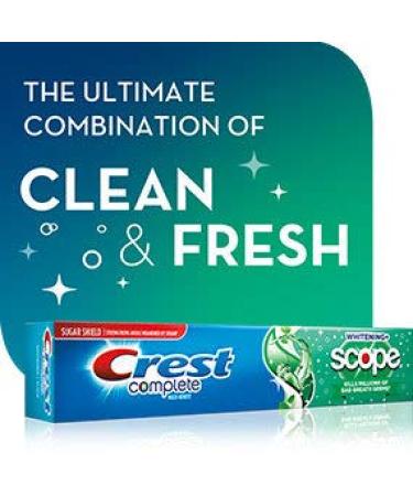 Crest Toothpaste 2.7 Ounce Plus Scope + Whitening Minty Fresh (Pack of 6) - Buy Online on GoSupps.com