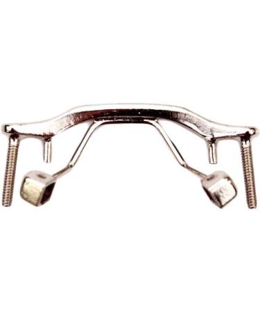 MAYABI Metal Replacement Nose Bridge 1 Piece Metal Replacement Nose Bridge Eyewear Accessories for Rimless Glasses Silver