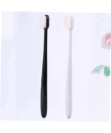 ULTECHNOVO Portable 2pcs White Household Bristle Toothbrush - Eco-Friendly Dental Care for All Ages - Buy Online on GoSupps.com