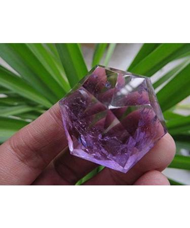 Natural Amethyst Quartz Crystal Merkaba Star Carving Art 30.6g JZIGTDEM - Buy Online on GoSupps.com