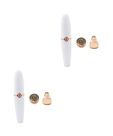 Beavorty 2 STK electrical razor Electrician women's body hair cutter for women razor facial razor for women women razor white hair remover eyebrows trim paragraph 2 in 1