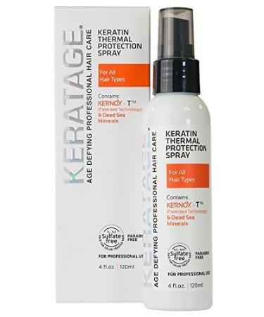 Keratin Thermal Protection Spray 4 Oz by Keratage
