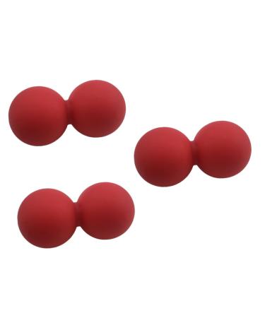 Beaupretty 3st peanut yoga roll foot massage fitness silicone roll silicone gag
