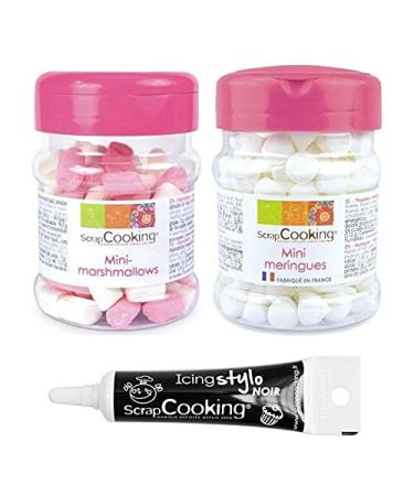 Mini meringues & marshmallows + Stylo gla age noir