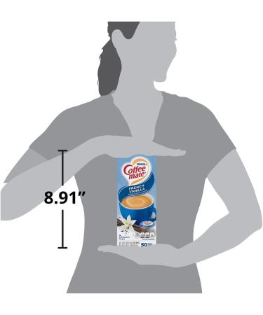  World Food Shop Nestle Coffee Mate Box of 50 liquid coffee tins with spoon World Food Shop French Vanilla - Buy Online on GoSupps.com