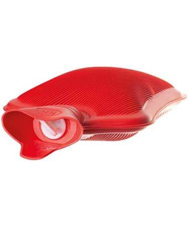 Lifemed Hot Water Bottle 2L | 32.5cm x 20.3cm Red | Screw Cap | Comfortable & Safe Heating for Home & Travel - Buy Online on GoSupps.com