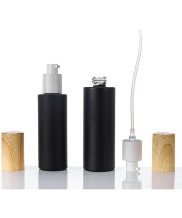 Sybl 2-Piece 50ml Glass Travel Bottles | Litter-Proof Cosmetic Containers | Matt Black Lotion & Essential Oil Dispensers - Buy Online on GoSupps.com