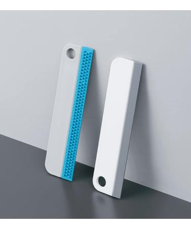 AMZQ 2 Pack Small Squeegee Mini Silicone Squeegee for Windows Mirrors Bathroom Glass Shower Mirrors Kitchen Countertops and Sink Oil Plate