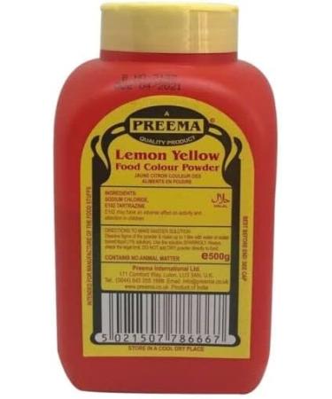 Preema Lemon Yellow Food Colour Powder 500g Bottle - Buy Online on GoSupps.com