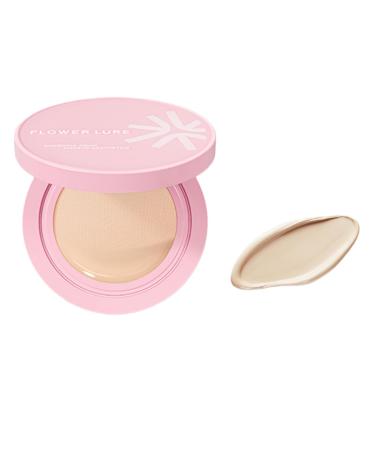 Flower Lure Cushion Foundation Lightweight Hydrating Oil Control Full Coverage Long Lasting Matte Dewy Finish Transfer-Proof for Dry & Oily Skin (Pink Y01 14G) Pink Y01 1 Ounce (Pack of 1)