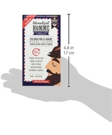 Blond pil Homme Coloration A Barbe Ch tain Naturel Barbe/Moustache Kit 3 Utilisations Lot de 2 - Buy Online on GoSupps.com