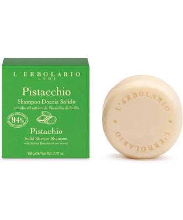 L'Erbolario - Solid Shower Shampoo - Pistachio - 60 g - Buy Online on GoSupps.com